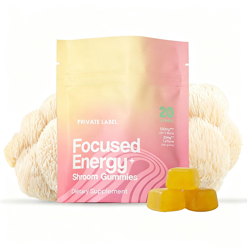 Shroom Energy Gummies with Green Tea & Lion's Mane | Shroom Gummies OEM