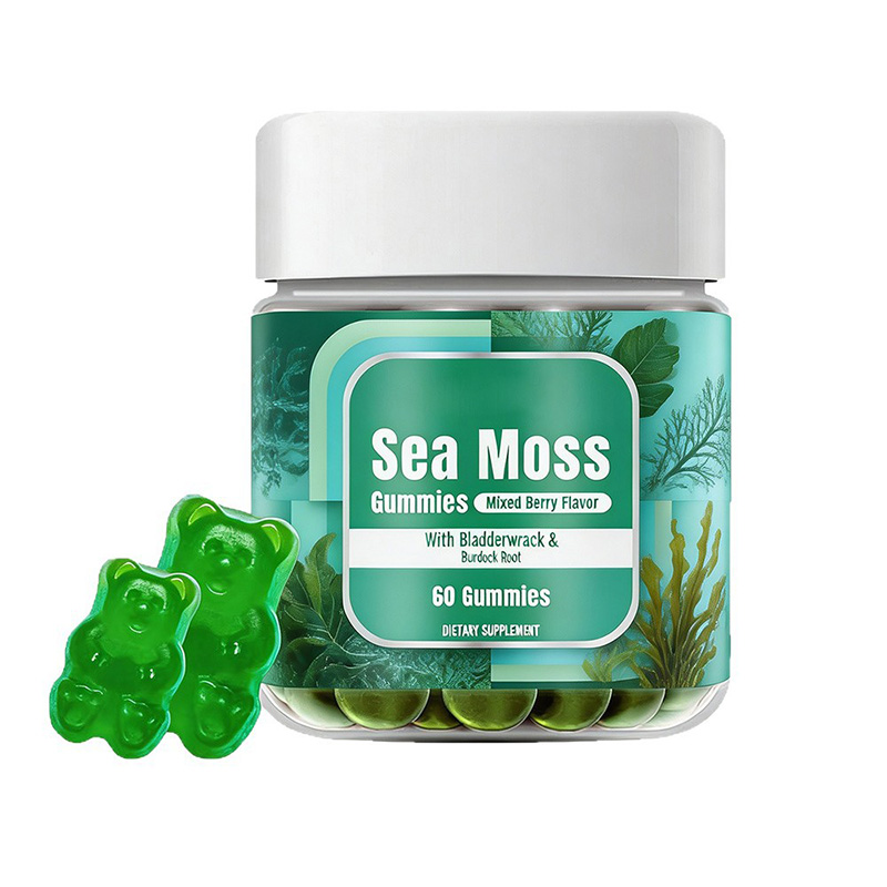 Sea Moss Gummies Mixed Berry Flavor | Sea Moss Vitamin Gummies OEM Manufacturing