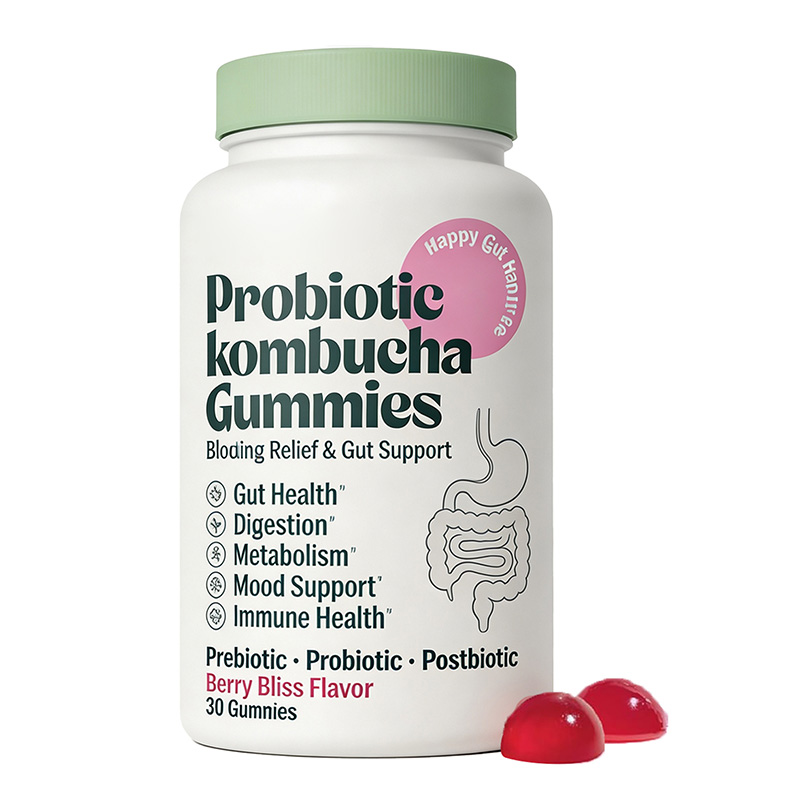 Probiotic Kombucha Gummies with Prebiotics | Probiotic Kombucha Gummies OEM