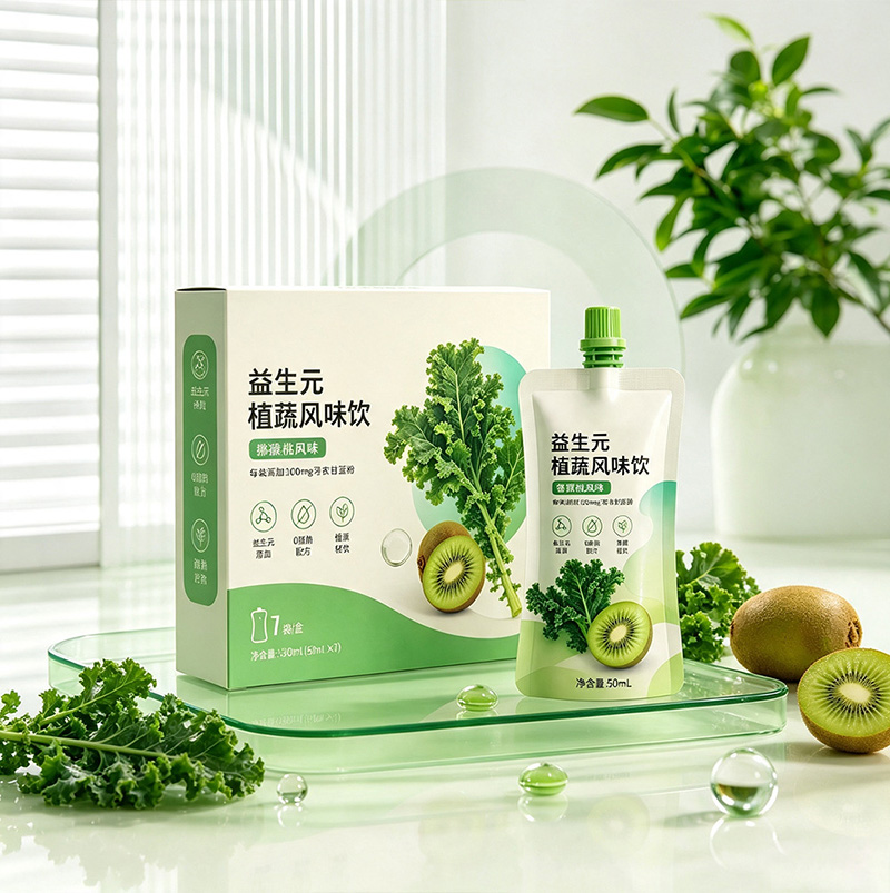 Prebiotic Plant & Vegetable Flavored Drink | Liquid Salad Dietary Fiber Meal Replacement Vegetable Juice