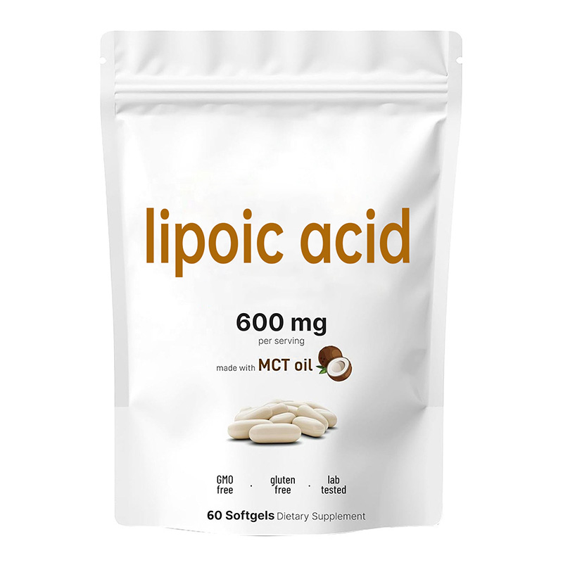 Alpha Lipoic Acid Softgels | Lipoic Acid Vegetarian Capsules OEM Private Label