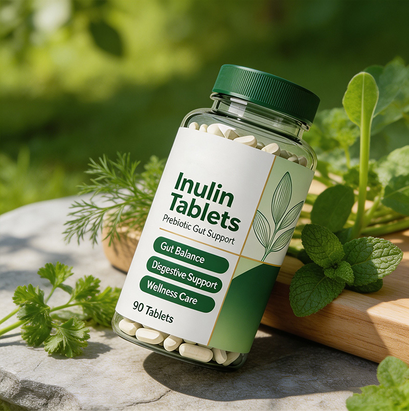 Inulin Tablets Prebiotic Fiber Supplement | INULIN TABLETS OEM Manufacturing
