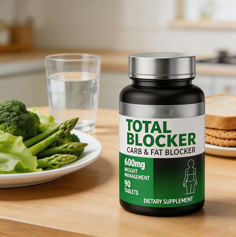 White Kidney Bean Carb & Fat Blocker Tablets | TOTAL BLOCKER CARB & FAT BLOCKER OEM