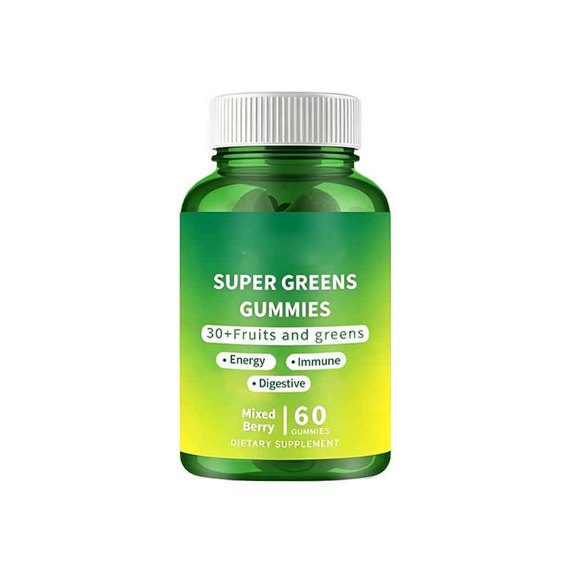 Greens Gummies with Multivitamin, Spirulina & Prebiotic Fiber | GREENS GUMMIES Supplement OEM