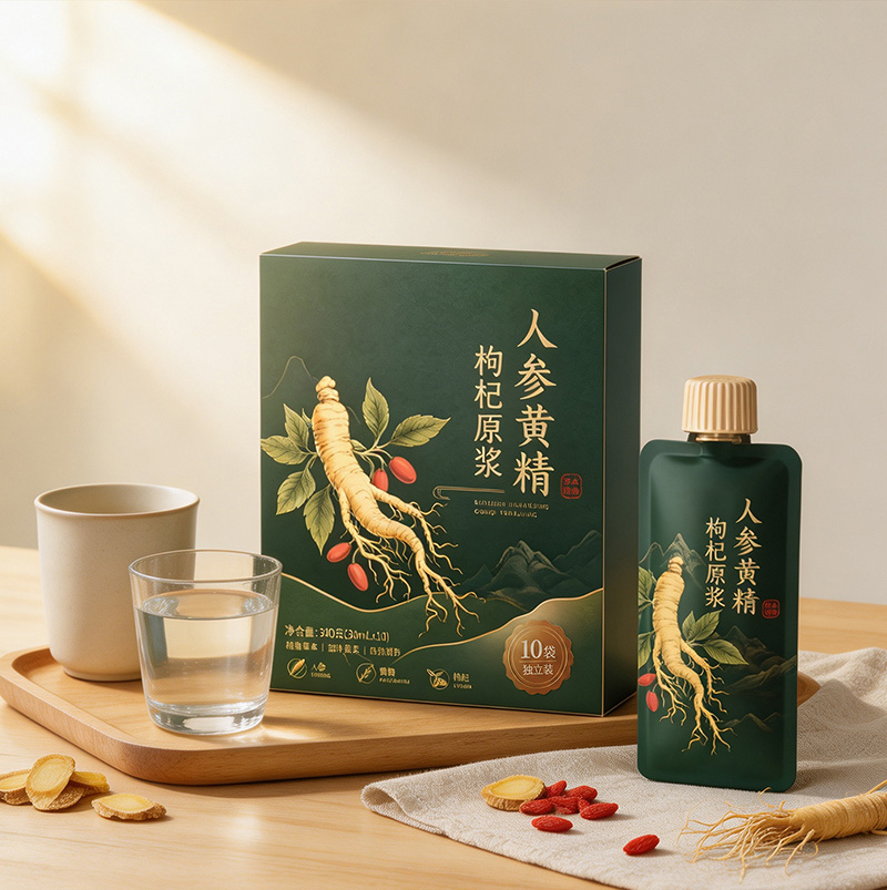 Ginseng, Solomonseal & Wolfberry Puree | Ningxia Goji Berry Tonic Drink for Men OEM