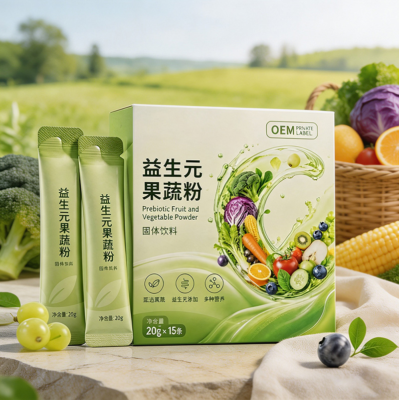 Prebiotic Fruit & Vegetable Powder | Daily Dietary Fiber Vegetable Meal Replacement for Satiety OEM
