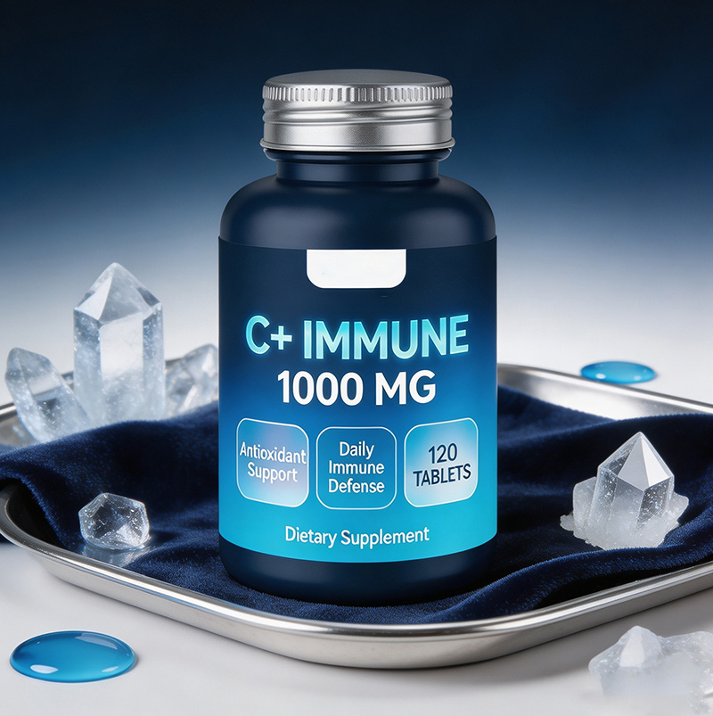 Vitamin C Tablets 120-Count Bottle | Dietary Supplement Vitamin C Tablets OEM Private Label