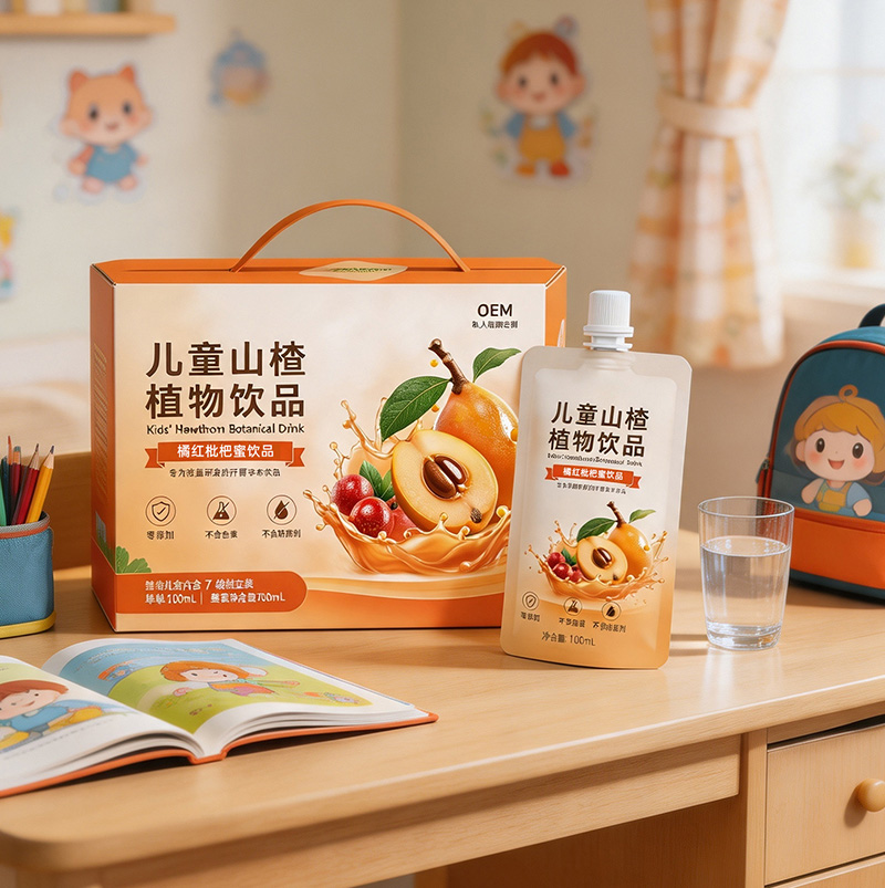 Kids Hawthorn Plant Beverage | Hawthorn Juice with Lactic Acid Bacteria Portable Drink OEM