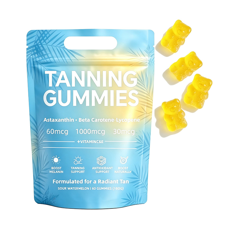 Tanning Gummies | Beta-Carotene, Lycopene, Collagen & Vitamin Supplement Gummies OEM