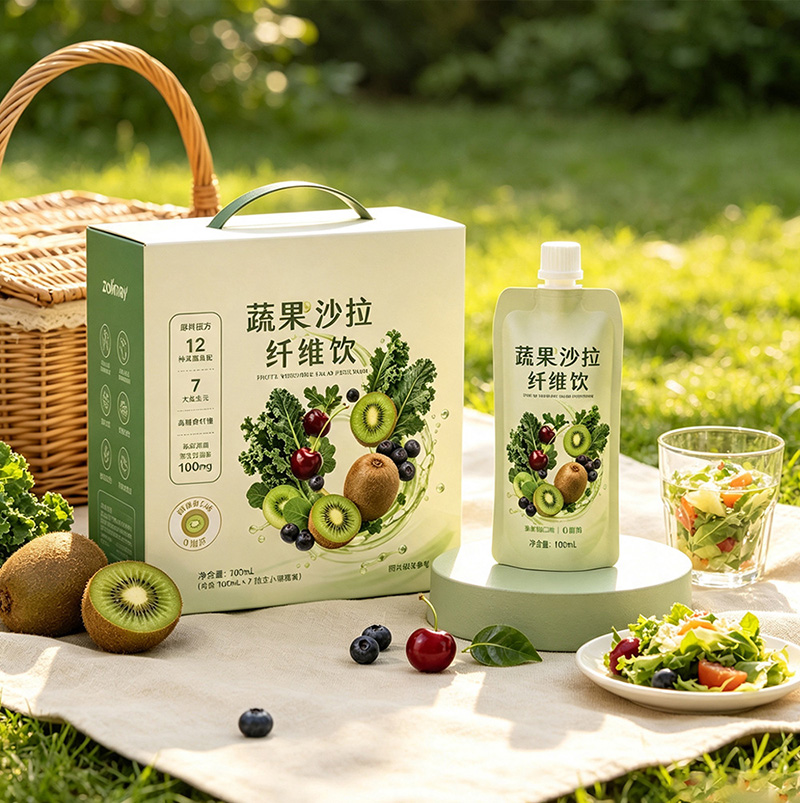 Liquid Fruit & Vegetable Salad Fiber Drink | Dietary Fiber Meal Replacement Vegetable Juice Beverage OEM