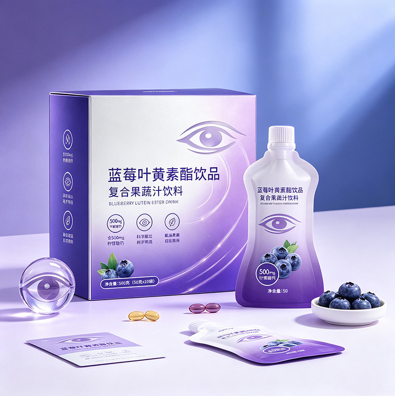 Kids Blueberry Lutein Ester Complex Juice | Fruit & Vegetable Blend Ready-to-Drink for Teens OEM