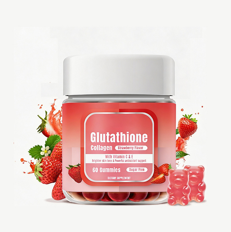 Glutathione Collagen Gummies Strawberry Flavor | Glutathione Collagen Gummies OEM