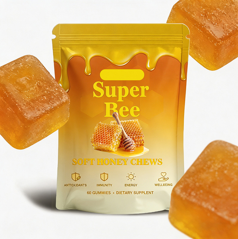 Soft Honey Chews Energy Gummies | SOFT HONEY CHEWS Energy Supplement OEM